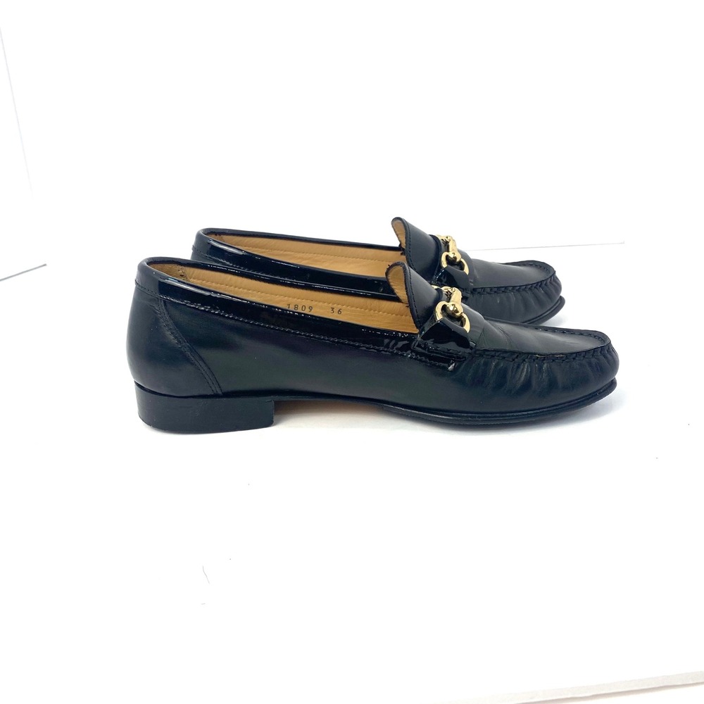 Charles Clinkard Black Leather Horsebit Loafers Made in Italy Size 36 EU - Picture 4 of 7